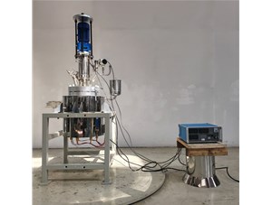 10L油浴電加熱電動吊桿升降鈦材反應釜已完工發往重慶
