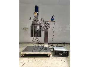 2L不銹鋼襯鈦電加熱手動升降實驗釜已完工發往俄羅斯