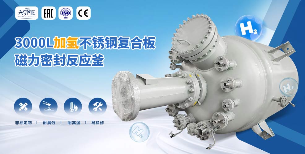 3000L不銹鋼復合板加氫工業釜